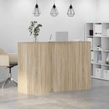 Reception Desk Sonoma Oak 155x50x103.5 cm Engineered Wood 3324198
