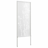 Garden Privacy Screen White 50 x 140 cm Cold-rolled steel 876295