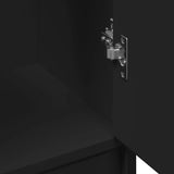 Sink Cabinet Black 63x29x55 cm Engineered Wood 848095
