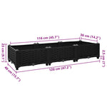 ZNTS Raised Bed 120x40x23 cm Polypropylene 316528