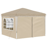 Pop-up Party Tent 288 x 288 x 245 cm Cream Oxford Fabric 42019768