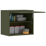 Wall Cabinet for Garage with Gas-lift Door Olive green 883271