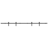 Sliding Door Hardware Kit 305 cm Steel Black 3295775