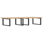 ZNTS Basin Shelf Wall Mounted Steel and Solid Wood Acacia 3302901