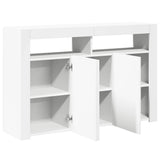 Sideboard with LED Lights White 115.5x30x75 cm 804337