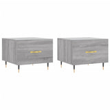 Coffee Tables 2 pcs Grey Sonoma 50x50x40 cm Engineered Wood 829361