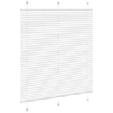 Pleated Blind White 120x100 cm Fabric Width 119.4 cm Polyester 4015487