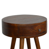 Nordic Chestnut Circular Bedside IN1298