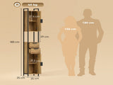 Freestanding Bathroom Cabinet, Tall Bathroom Storage Cabinet with Drawers and Shelves, Linen T3398P548721