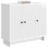 Sideboard High Gloss White 89 x 34.5 x 80 cm Engineered Wood 893959