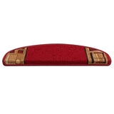 Self-adhesive Stair Mats 15 pcs Red 65x21x4 cm 322410