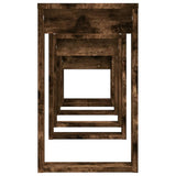Nesting Tables 3 pcs Smoked Oak Engineered Wood 815222