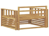 Outdoor Sofa Solid Acacia Wood White 3439126