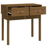 Console Table Honey Brown 76.5x40x75 cm Solid Wood Pine 821752