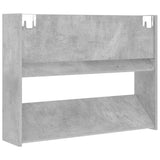 Wall Shoe Cabinets 2 pcs Concrete Grey 80x18x60 cm Engineered Wood 806750