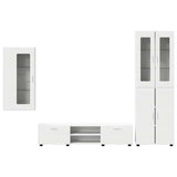 TV Cabinet Set with Drawer FLORIN 3 pcs White Engineered Wood 3397964