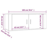 Wall-mounted TV Cabinets 3 pcs Sonoma Oak 100x34.5x40 cm 3188377