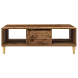 Coffee Table Old Wood 102 x 55 x 35 cm Engineered Wood 875119