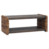 Coffee Table Natural 90 x 45 x 35 cm Solid Mahogany Wood 42011580
