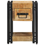 ZNTS Nightstands 2 pcs 40x40x40 cm Solid Mango Wood 4016707