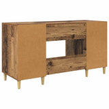 Desk with Shelf Old Wood 140 x 50 x 75 cm Engineered Wood 886234