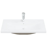 2 Piece Bathroom Furniture Set Ceramic and Engineered Wood 3307663