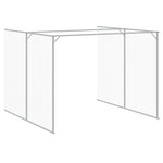 Dog House with Run Anthracite 214x865x181 cm Galvanised Steel 3189122