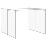Dog House with Run Anthracite 214x865x181 cm Galvanised Steel 3189122