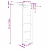 Sliding Door ORKDAL White 61 x 198.5 cm 3331874