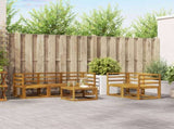Outdoor Sofa Set 6 pcs Natural Solid Acacia Wood 3365992