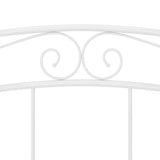 Bed Frame without Mattress White Metal 200x200 cm 325007