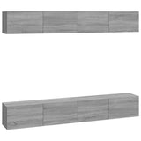 Wall TV Cabinets 4 pcs Grey Sonoma 100x30x30 cm 3114196