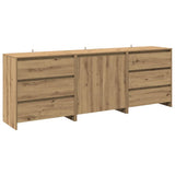 3 Piece Sideboard Artisan Oak Engineered Wood 3329180