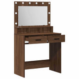 Dressing Table Brown Oak 79 x 41 x 135 cm Engineered Wood 865088