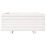 Garden Planter White 60x60x26.5 cm Solid Wood Pine 847299