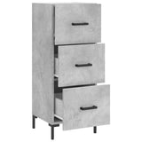 Sideboard Concrete Grey 34.5x34x90 cm Engineered Wood 828608