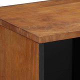 Sideboard with Shelf Brown 80 x 33 x 75 cm Solid Mango Wood 4018763