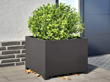 Garden Planter Black 50x50x50 cm Steel 851213