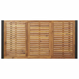 Garden Dining Set 5 pcs Black and brown 3284383