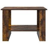 Coffee Table Smoked Oak 72 x 50 x 50 cm Engineered Wood 8000192