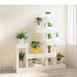 Plant Stand White 92x25x97 cm Solid Wood Pine 822103