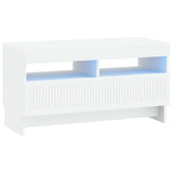 LED TV Cabinet White Engineered Wood 896115