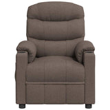 Recliner Chair Taupe Fabric 348078