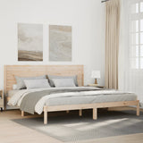 Extra Long Bed Frame without Mattress 200x220 cm Solid Wood 3309319