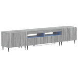 5 Piece LED TV Cabinet Grey Sonoma Engineered Wood 3416523