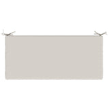 2-Piece Bench Cushions SOEST 2 pcs 100% Polyester White 949319