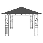 Gazebo with Mosquito Net&LED String Lights 4x3x2.73m Anthracite 3070317