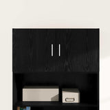 Wall Cabinet Black oak 80 x 42.5 x 40 cm Engineered wood 879655