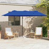 Umbrella 372 x 198 x 243 cm Polyester and Aluminium Azurblau 42003380