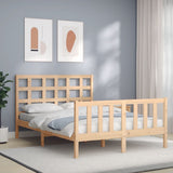 Bed Frame without Mattress 120x200 cm Solid Wood Pine 3192096